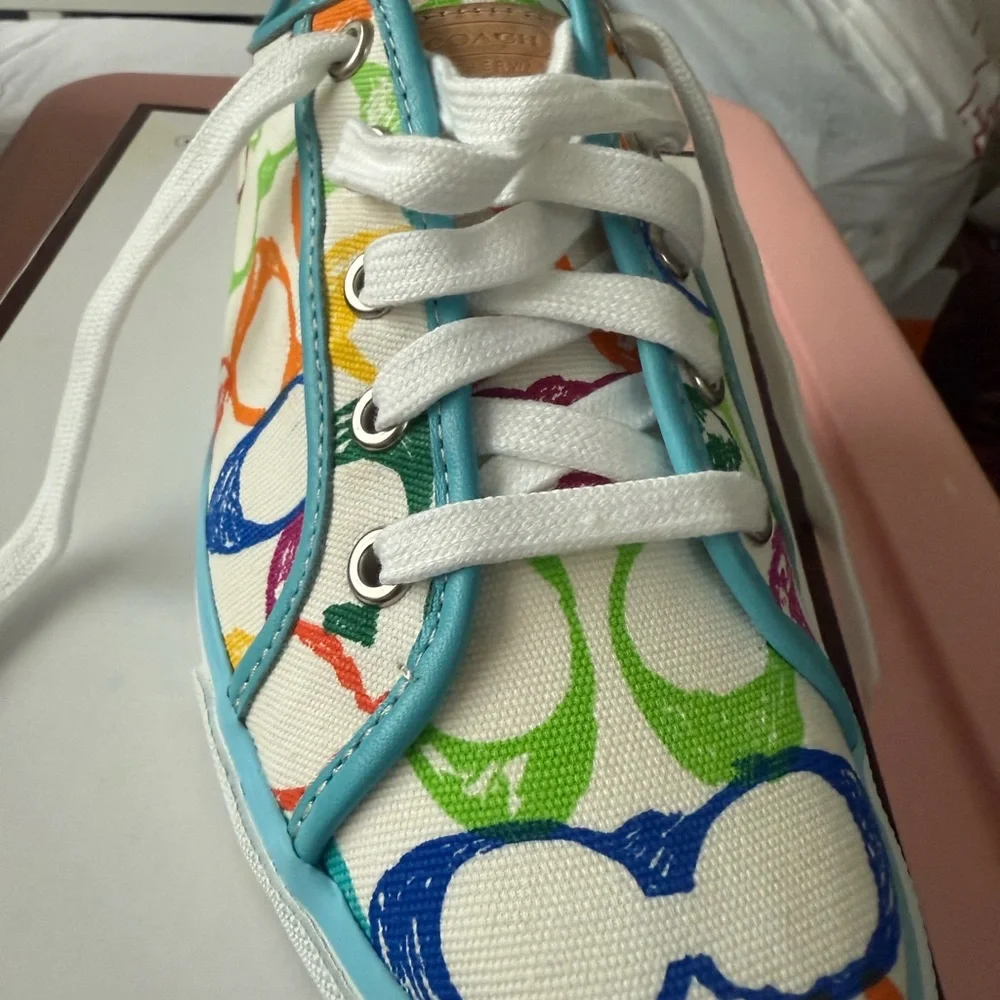 VINTAGE COACH DAWNELL SCRIBBLE SNEAKER - Picture 4 of 6